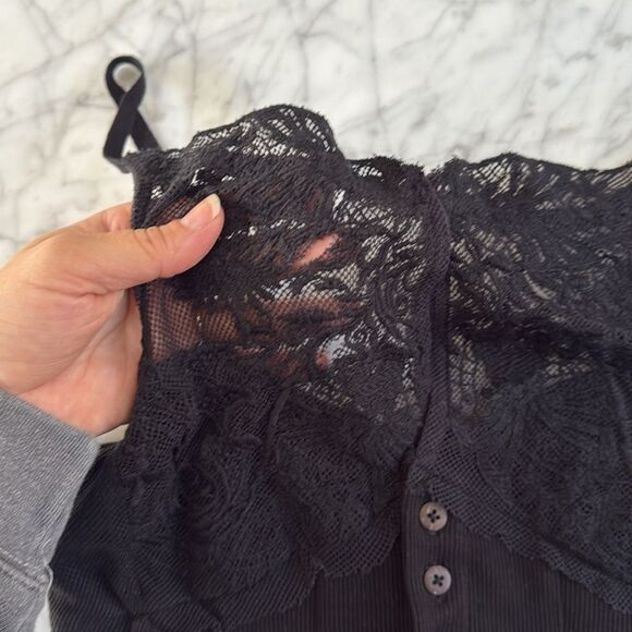 NWT Free People Have My Heart Tank Black XS *flaws - Picture 6 of 12